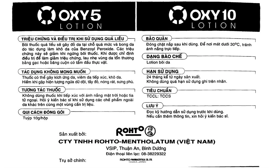 Kem bôi Oxy 5 hỗ trợ điều trị mụn bọc, mụn trứng cá tuýp 10g - 10